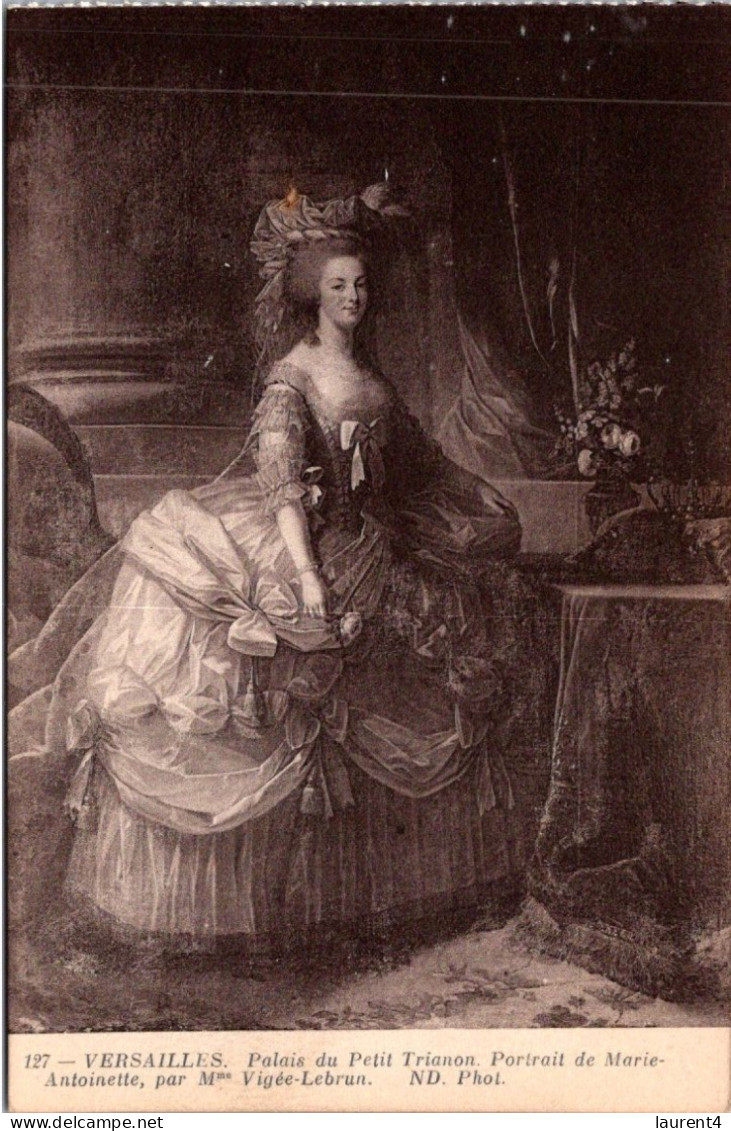 19-4-2024 (2 Z 26) B/w - FRANCE - Versailles Portrait De Marie Antoinette - Peintures & Tableaux