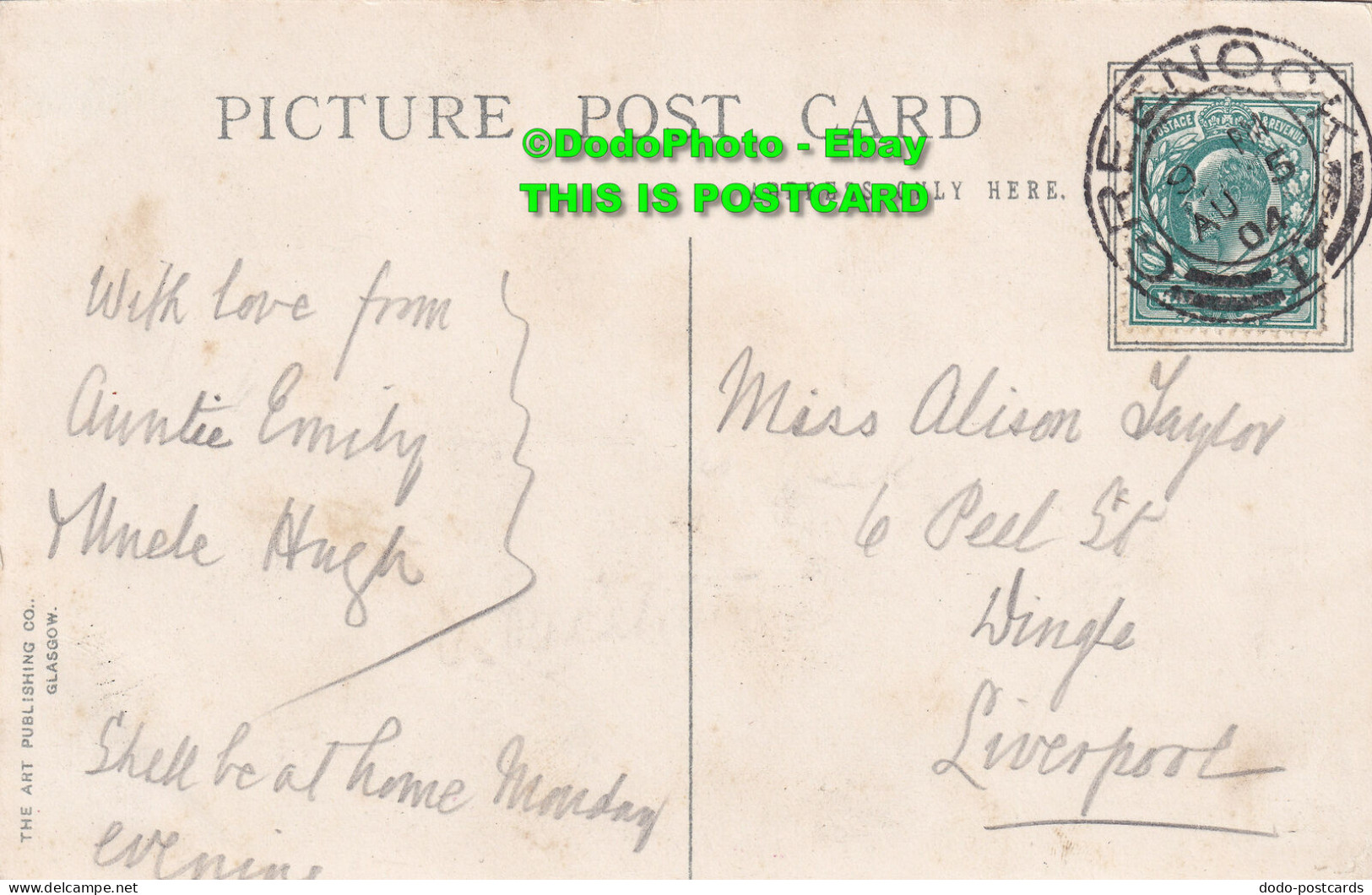 R409236 Queen Alexandra. The Art Publishing. Postcard. 1904 - Welt