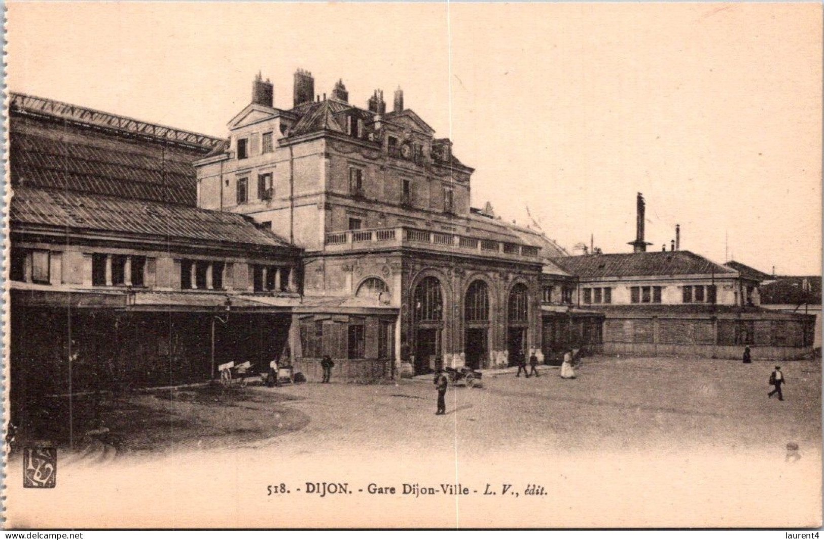 19-4-2024 (2 Z 26) B/w - FRANCE - Dijon - La Gare - Stations - Zonder Treinen