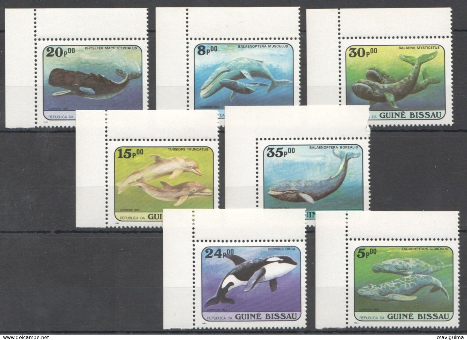 Guinea Bissau (Guineé-Bissau) - 1984 - Whales - Yv 303/09 - Walvissen