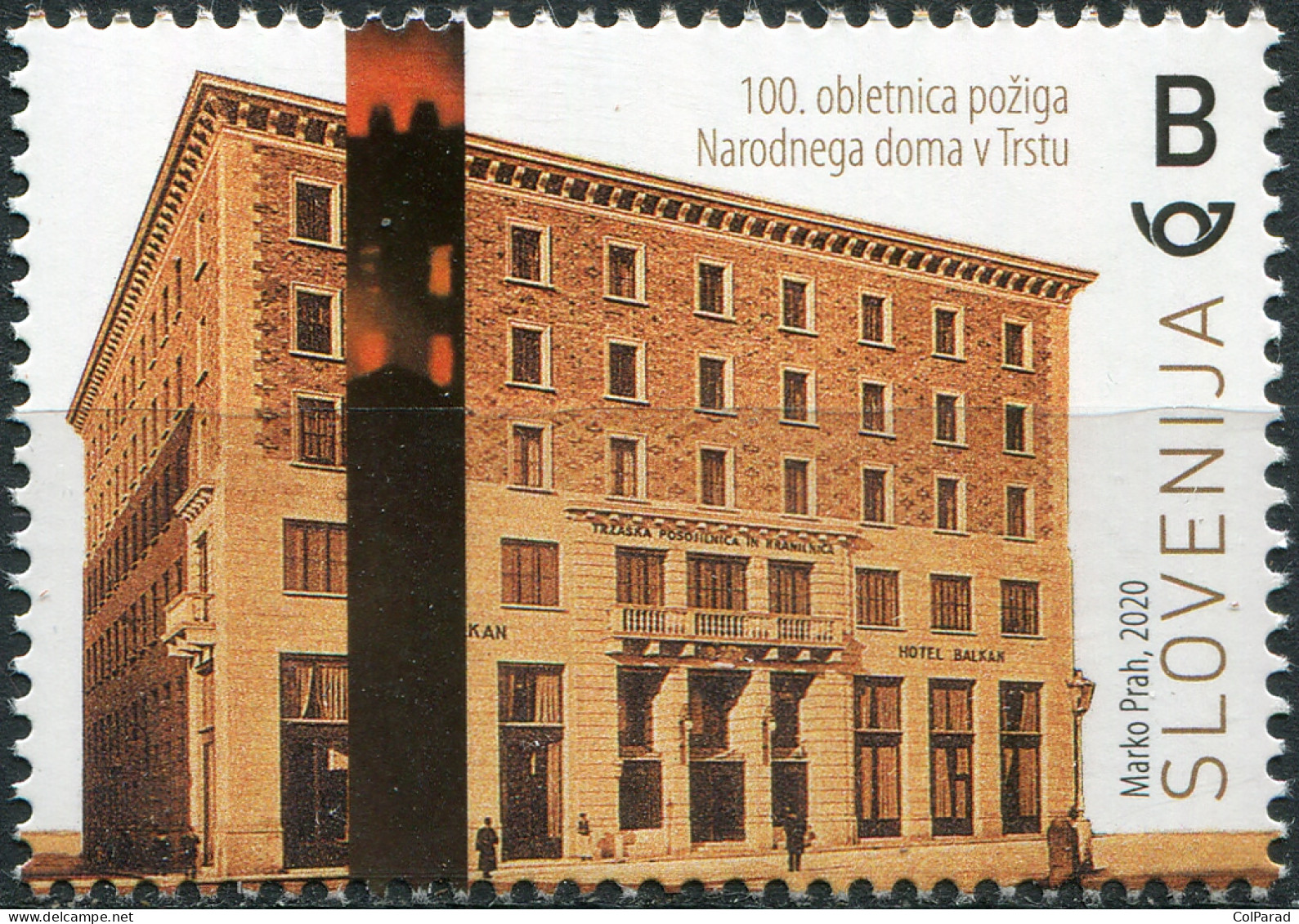 SLOVENIA - 2020 - STAMP MNH ** - Burning Of The People's House - Slovenië