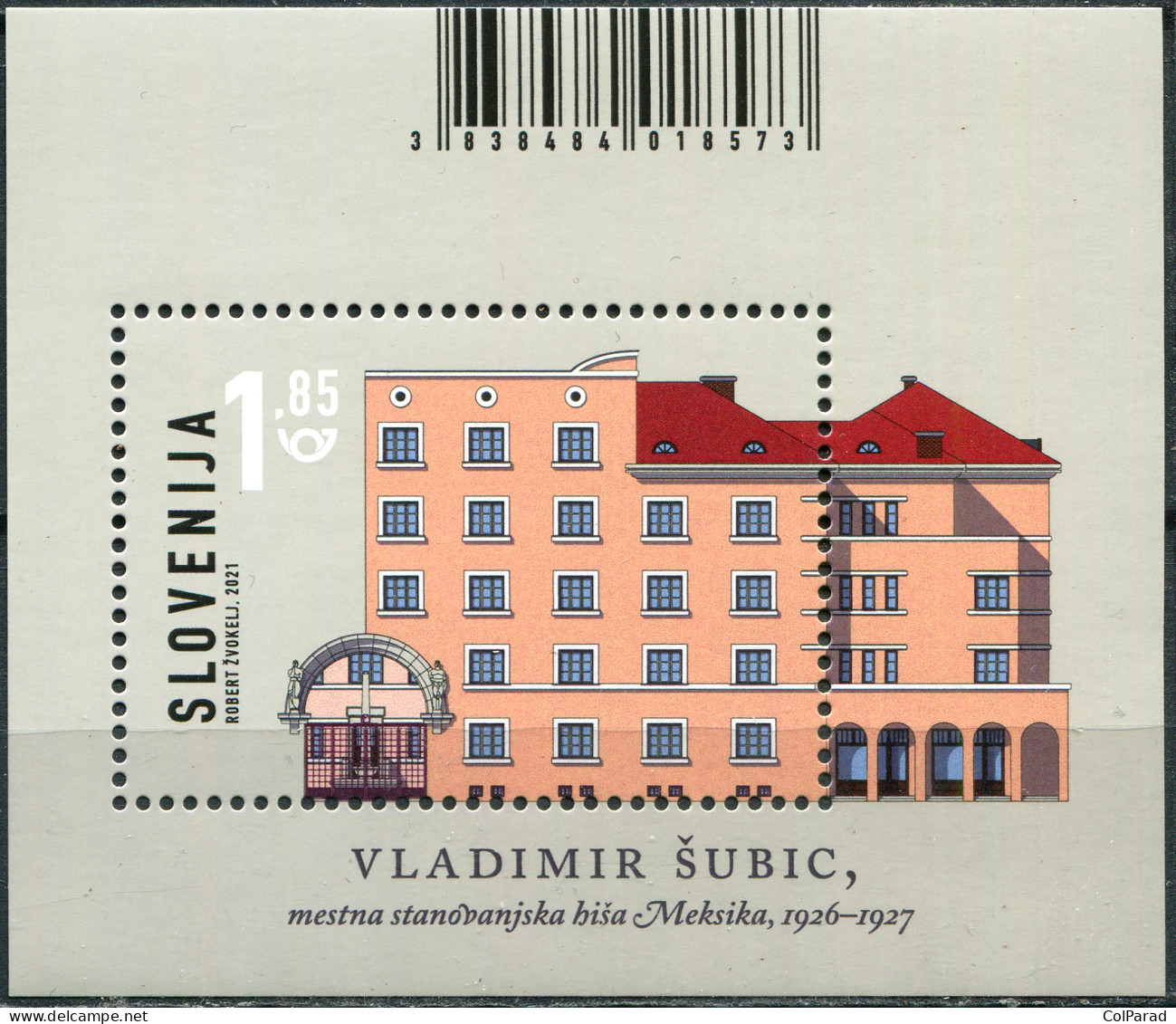 SLOVENIA - 2021 - SOUVENIR SHEET MNH ** - Residential Building " Mexico" - Slovenia