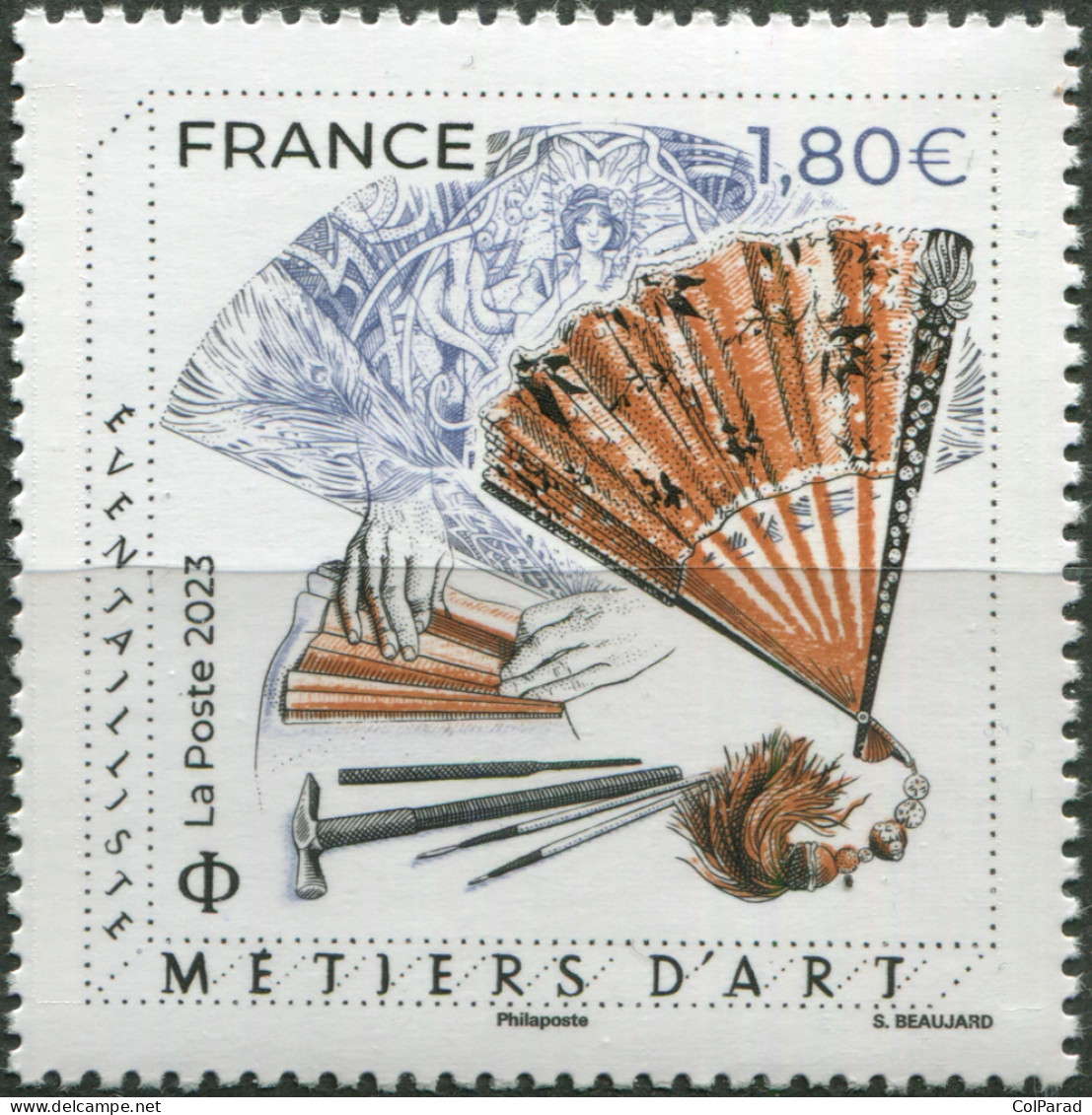 FRANCE - 2023 - STAMP MNH ** - Artisans: Fan-Making - Unused Stamps