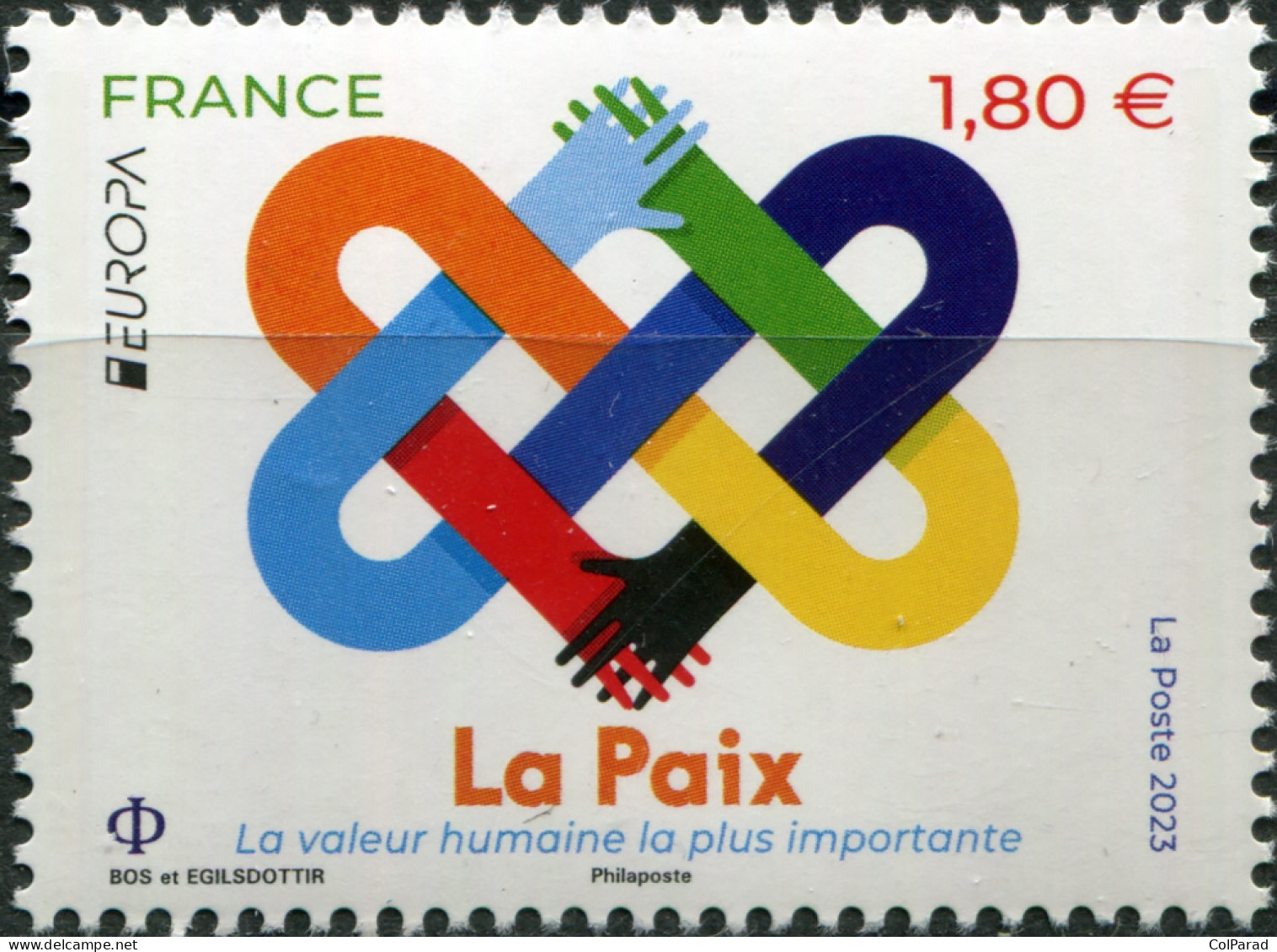 FRANCE - 2023 - STAMP MNH ** - Peace - Humanity's Highest Value - Unused Stamps