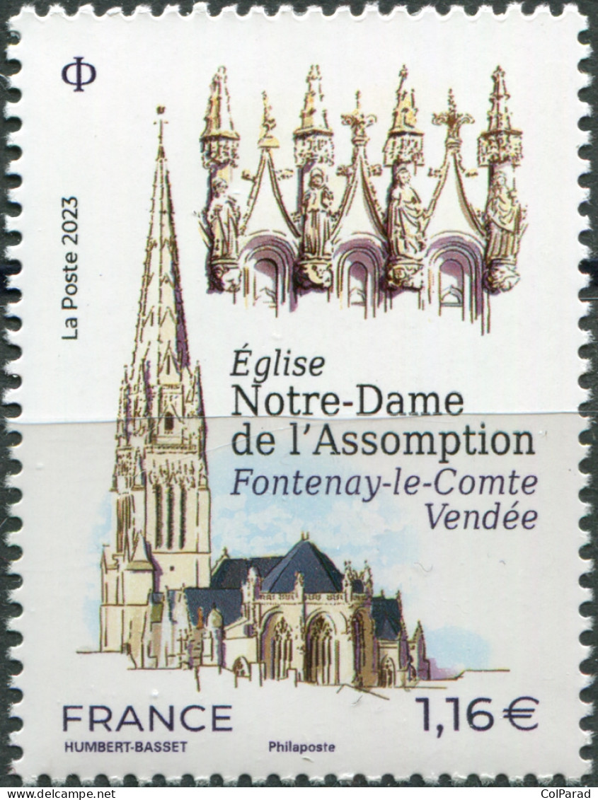 FRANCE - 2023 - STAMP MNH ** - Church Of Our Lady Of The Assumption, Vendee - Neufs