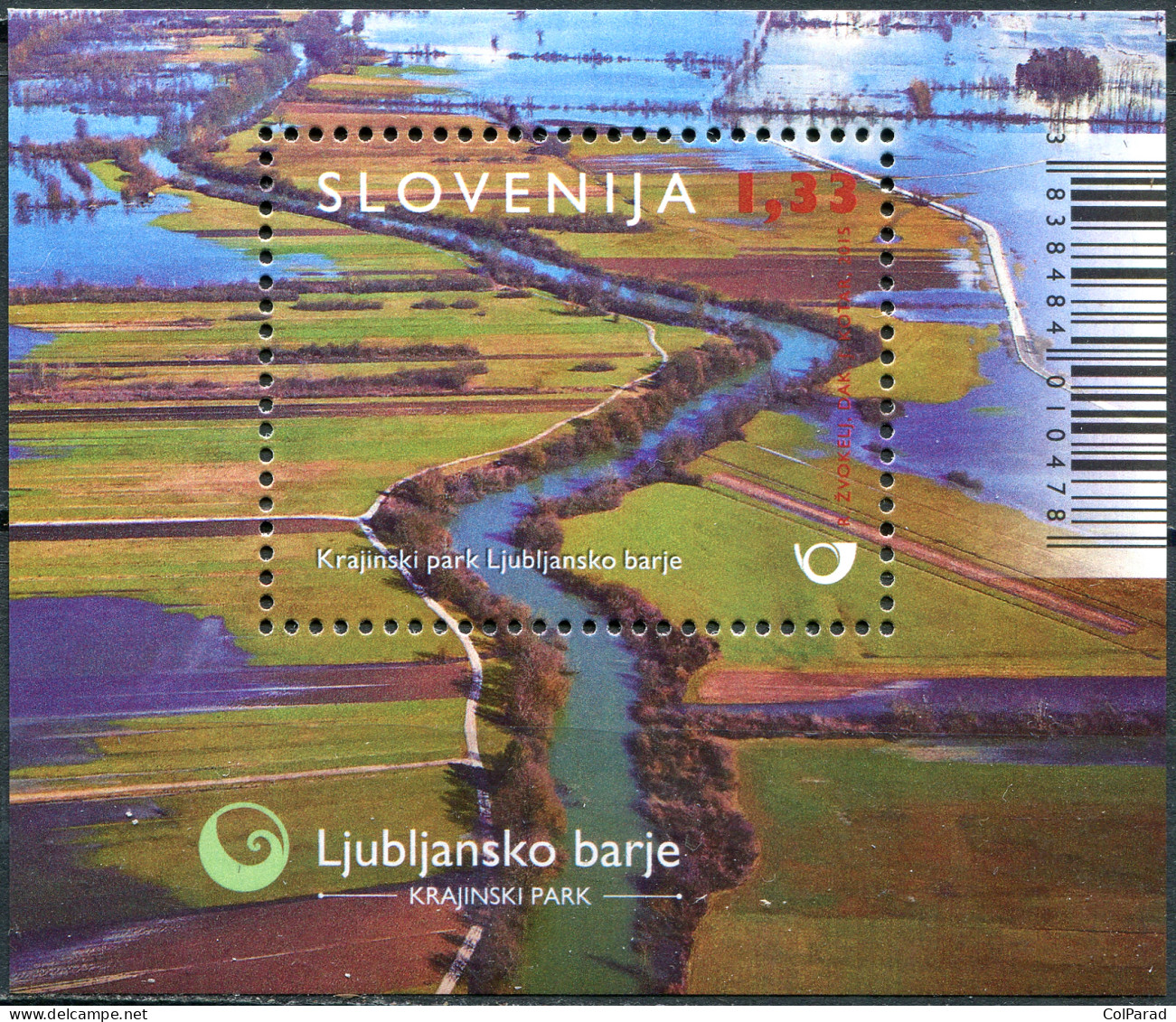 SLOVENIA - 2015 - SOUVENIR SHEET MNH ** - Ljubljansko Barje Nature Park - Slovenia