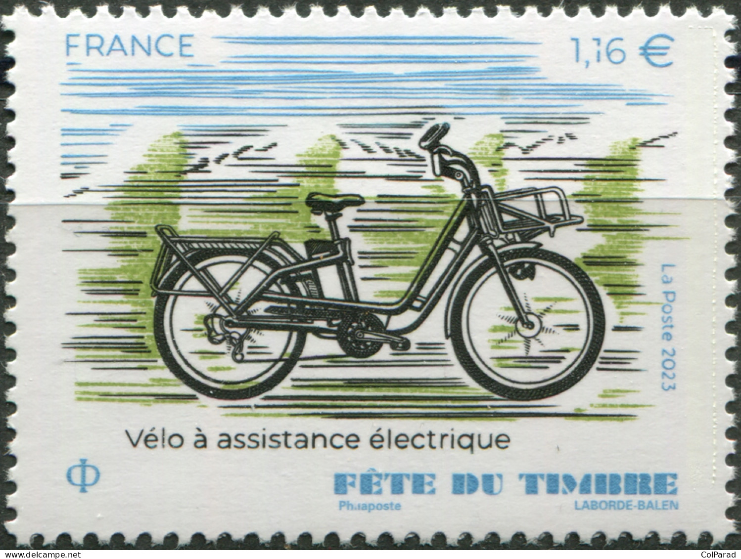 FRANCE - 2023 - STAMP MNH ** - Stamp Day. Electric Bicycle - Unused Stamps