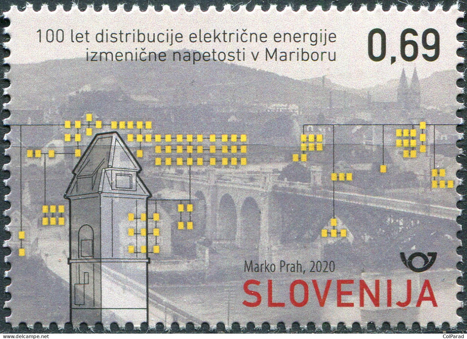 SLOVENIA - 2020 - STAMP MNH ** - Centenary Of The Electricity Supply In Maribor - Eslovenia