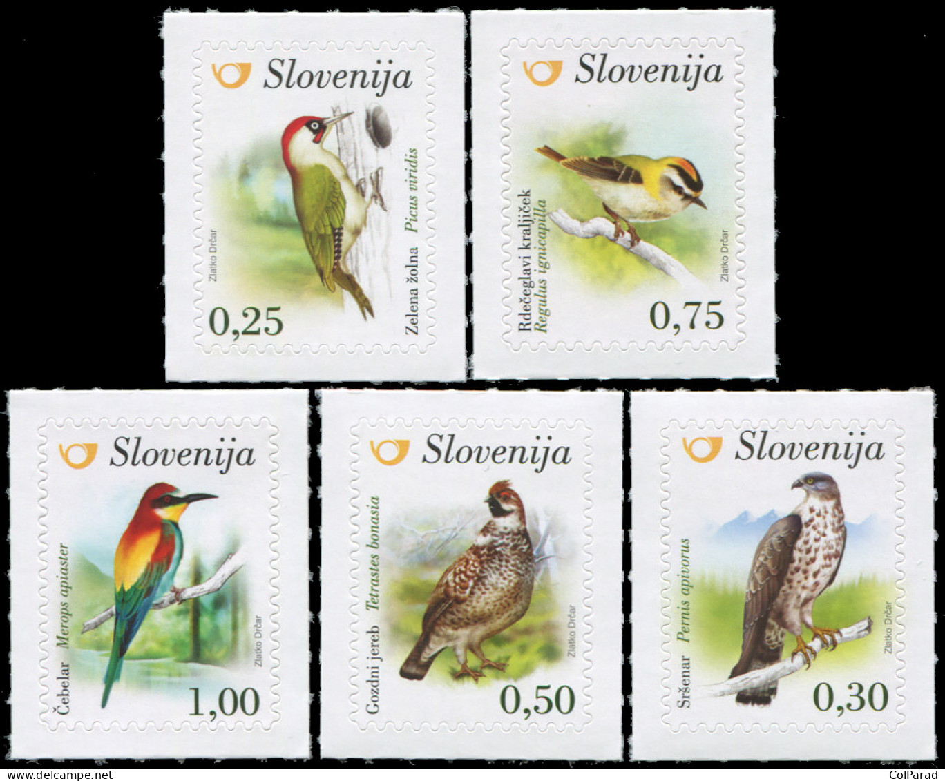 SLOVENIA - 2016 - SET OF 5 STAMPS MNH ** - Birds Of Slovenia - Slovénie