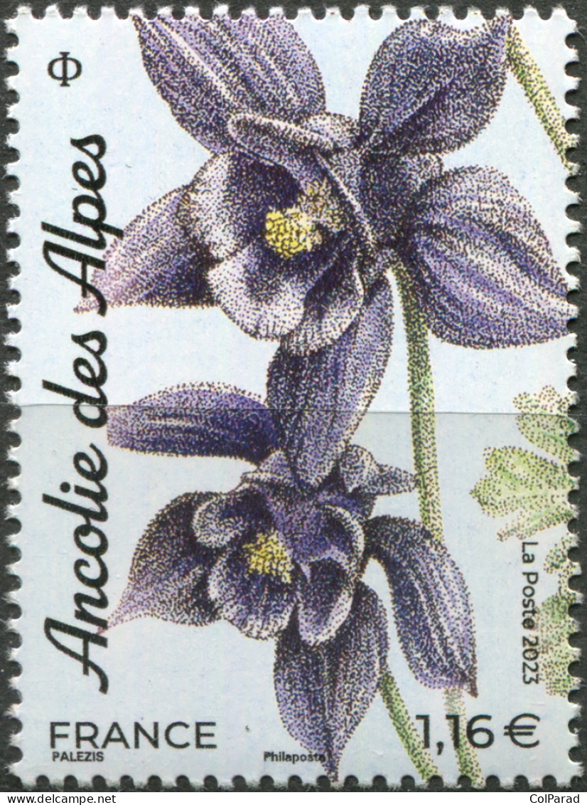 FRANCE - 2023 - STAMP MNH ** - Alpine Columbine (Aquilegia Alpina) - Unused Stamps