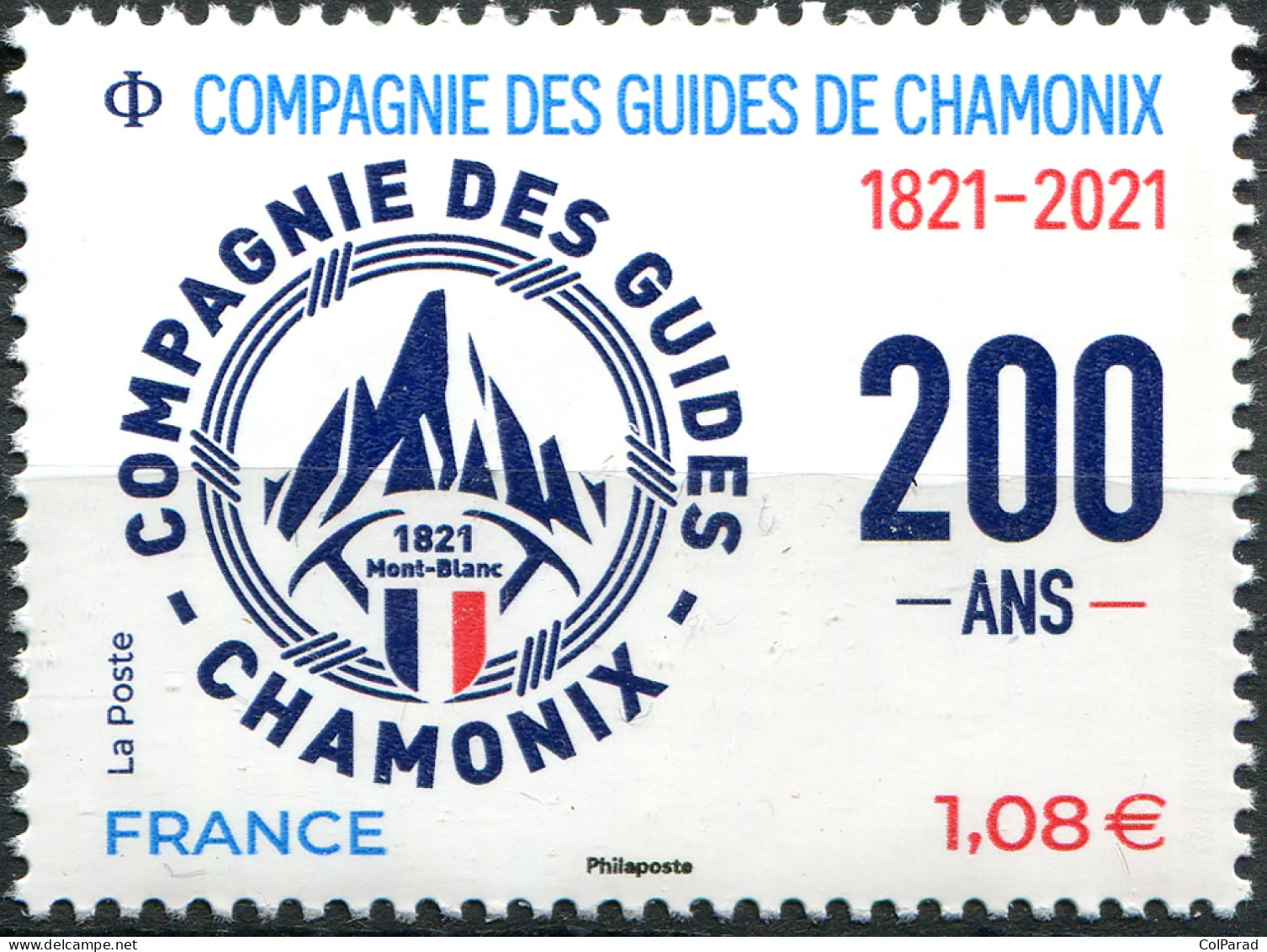 FRANCE - 2021 - STAMP MNH ** - 200th Anniversary Of The Chamonix Guides Company - Neufs