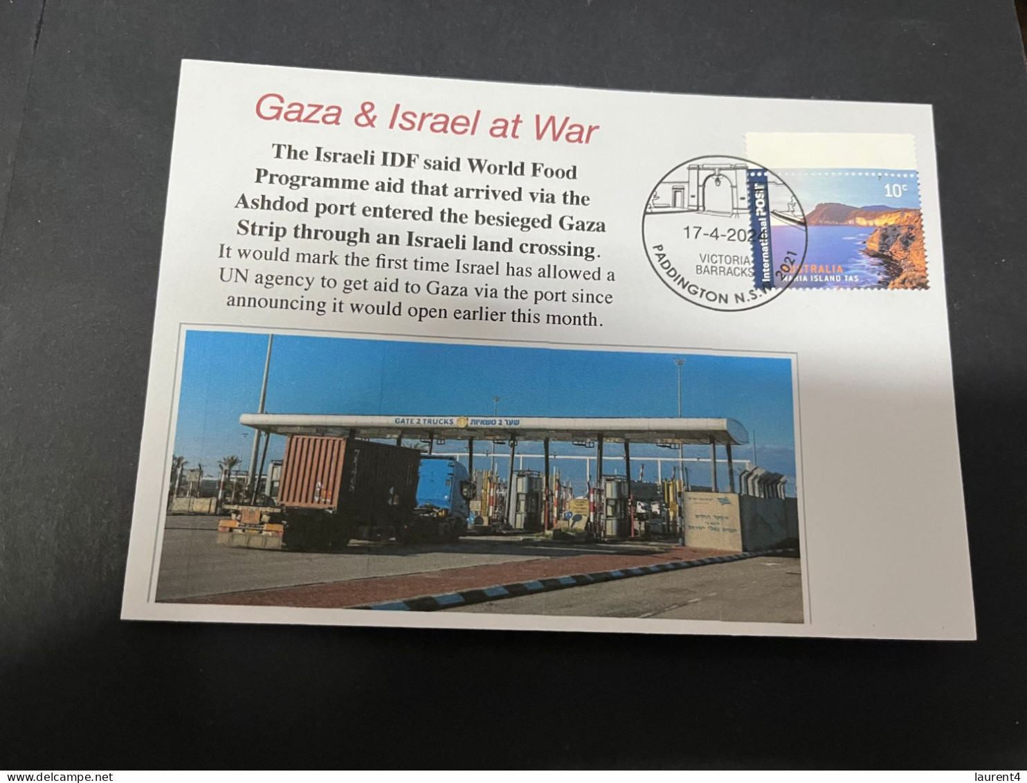 19-4-2024 (2 Z 27) GAZA - Aid Arrive Via The Ashdod Port Into GAZA - Militaria