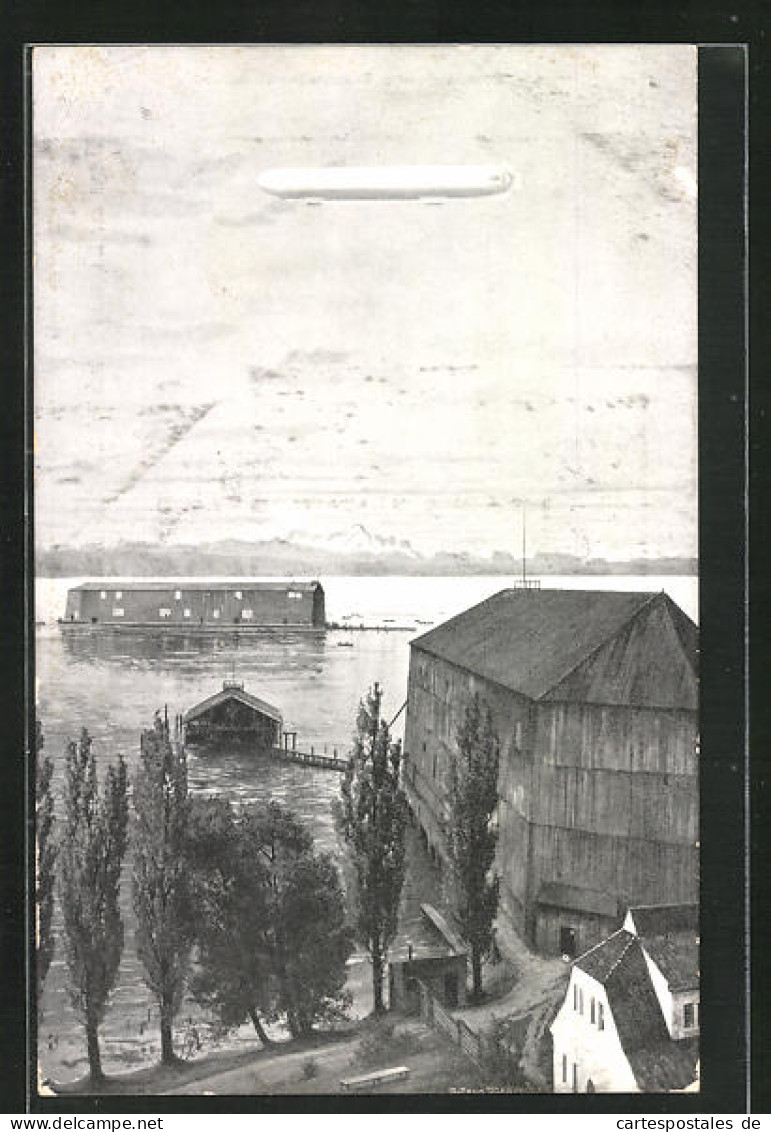 AK Manzell, Wieger Der Zeppelin-Luftschiffahrt  - Luchtschepen