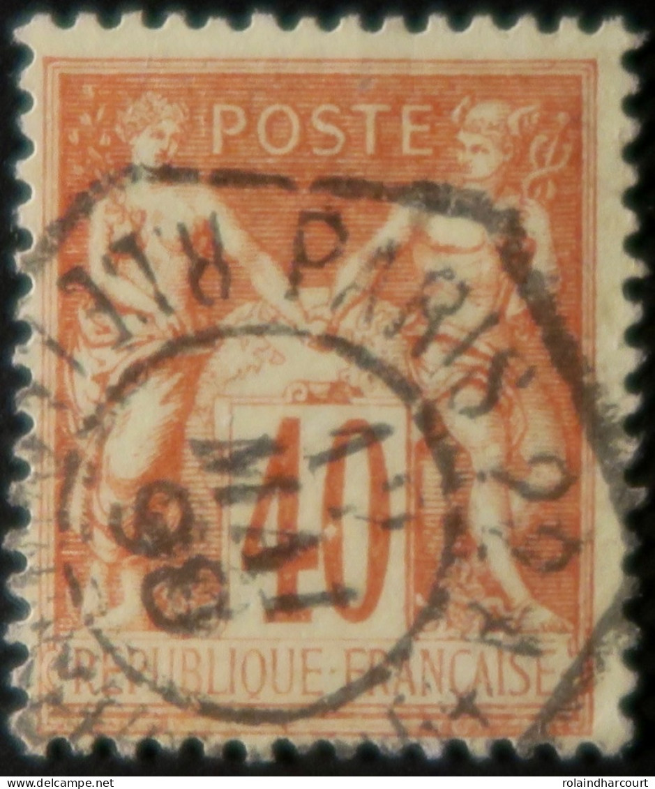 R1311/3008 - FRANCE - SAGE TYPE II N°94 Avec BEAU CàD SPECIAL : PARIS 22 A (Seine) 12 MAI 1898 - 1876-1898 Sage (Tipo II)