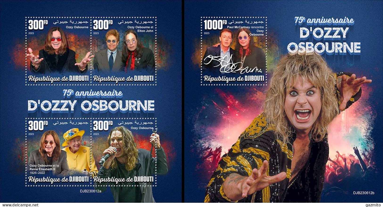 Djibouti 2023, Music, Ozzy Osbourne, 4val In BF +BF - Musique