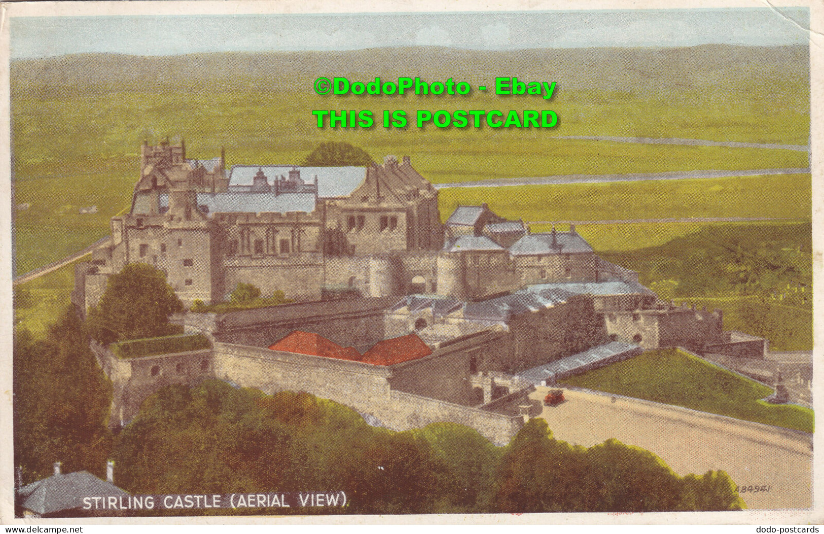 R409340 Stirling Castle. Aerial View. Valentine. Carbo Colour - World