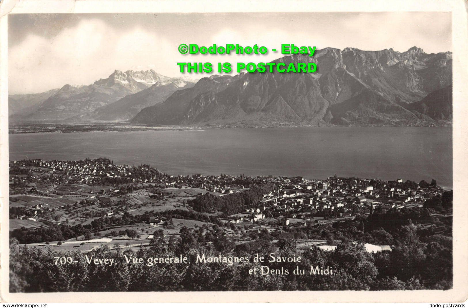 R409740 Vevey. 709. Vue Generale. Montagnes De Savoie Et Dents Du Midi. O. Sarto - World