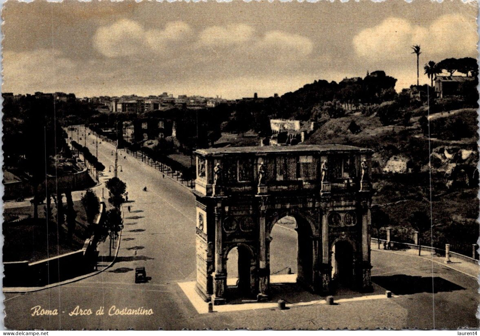 19-4-2024 (2 Z 28) Italy (b/w) Roma (2 Postcards With Monuments) - Autres Monuments, édifices