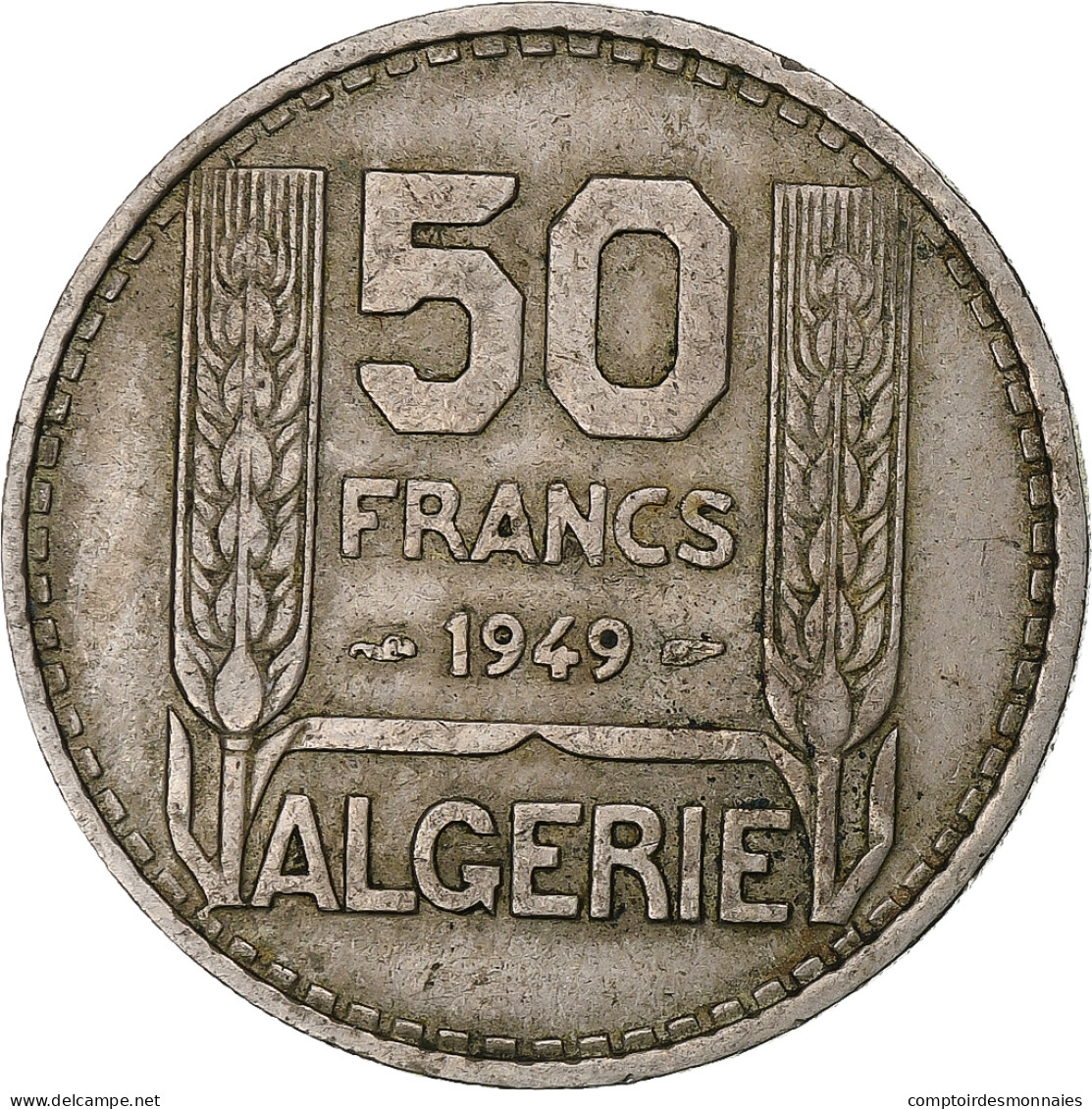 France, Algérie, 50 Francs, 1949, Paris, Cupro-nickel, TTB, KM:92 - Other & Unclassified