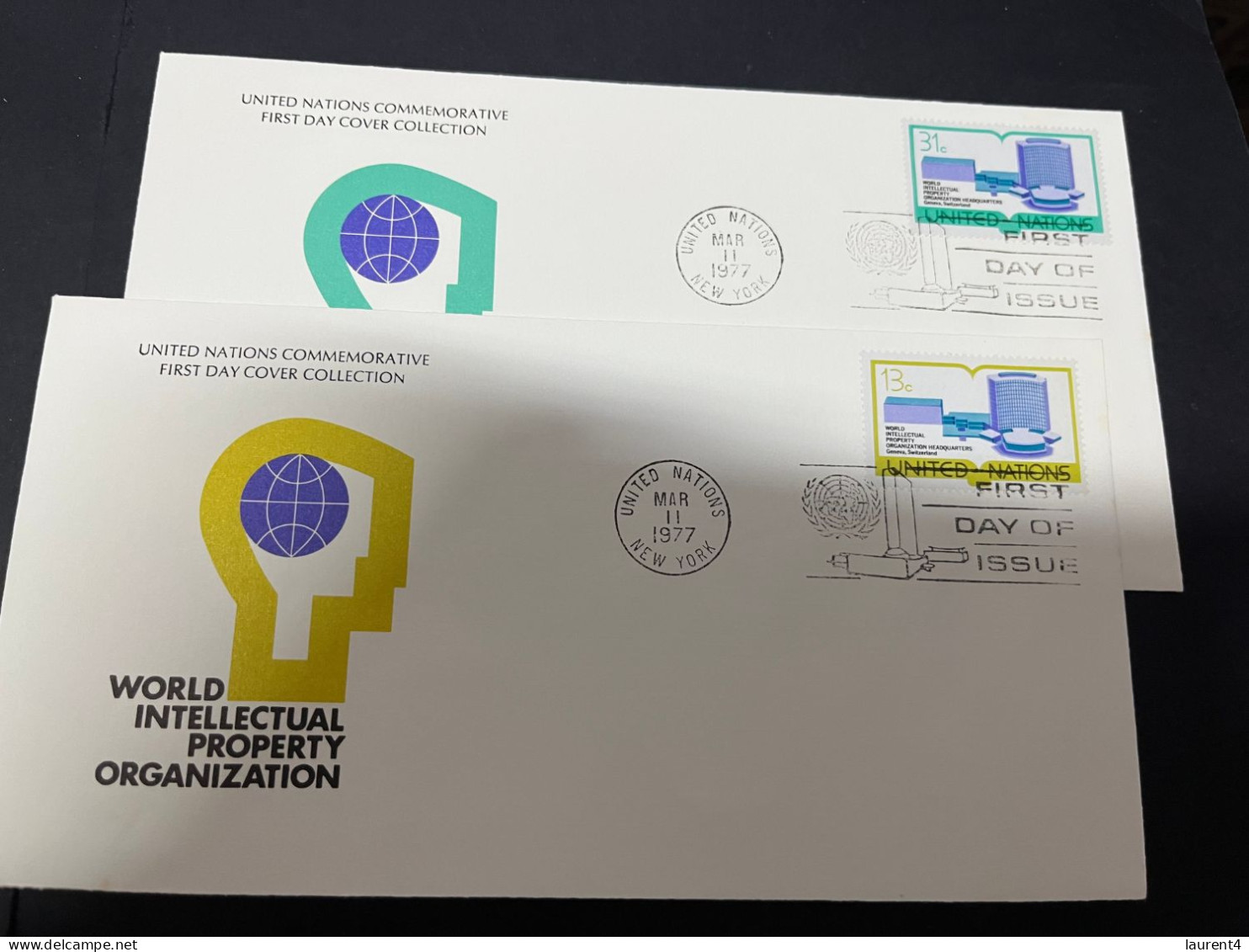 19-4-2024 (2 Z 29) United Nations (USA + Swiss Office) X 3 FDC - Intelectual Porperty - FDC