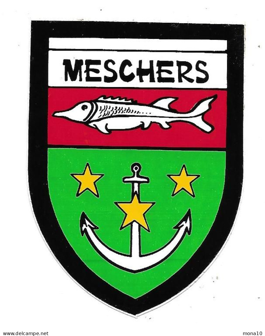 Autocollant - Meschers ; Poisson, Ancre - Aufkleber