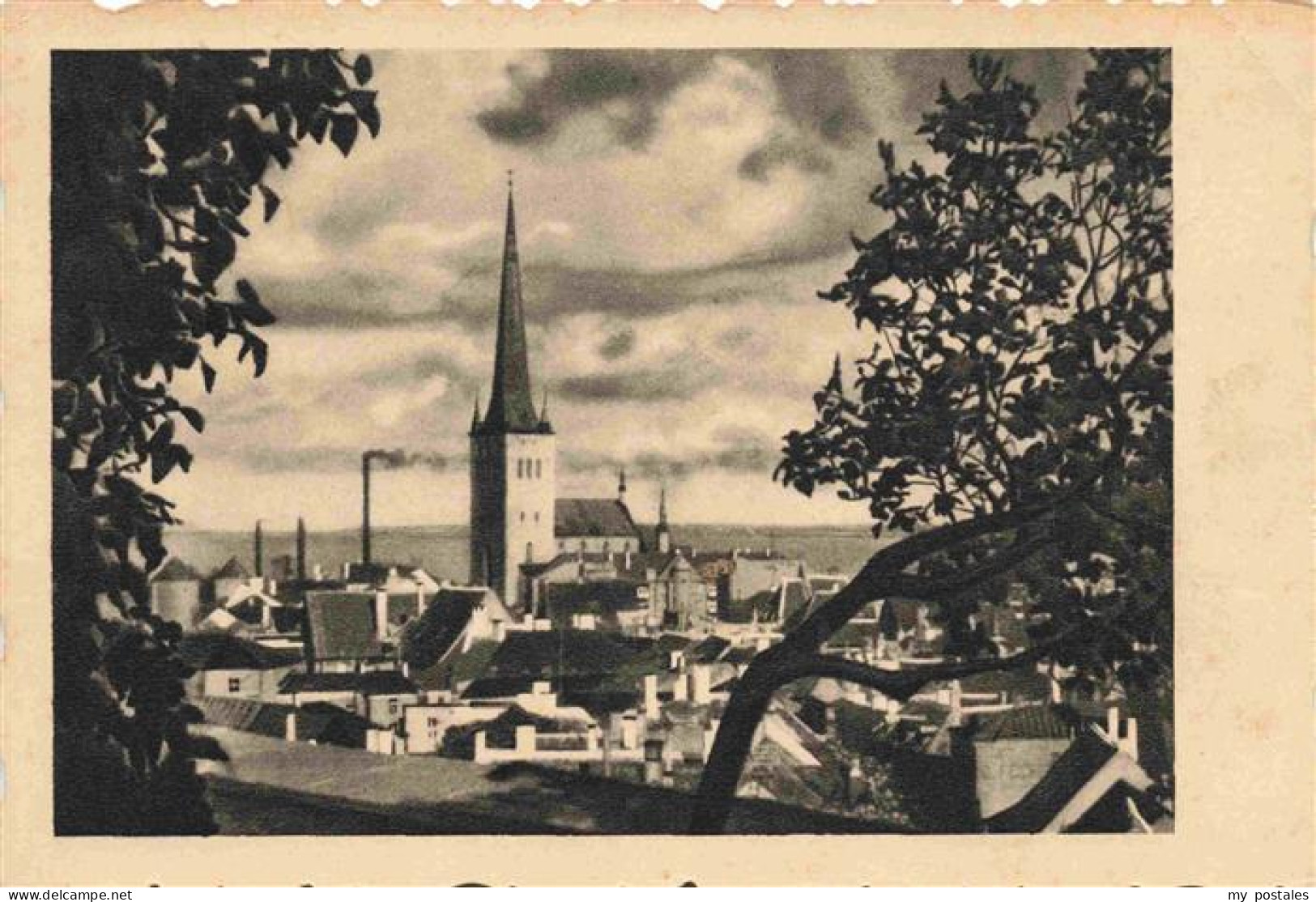 73971887 TALLINN_Reval_Estonia Stadtbild Mit Kirche - Estonie