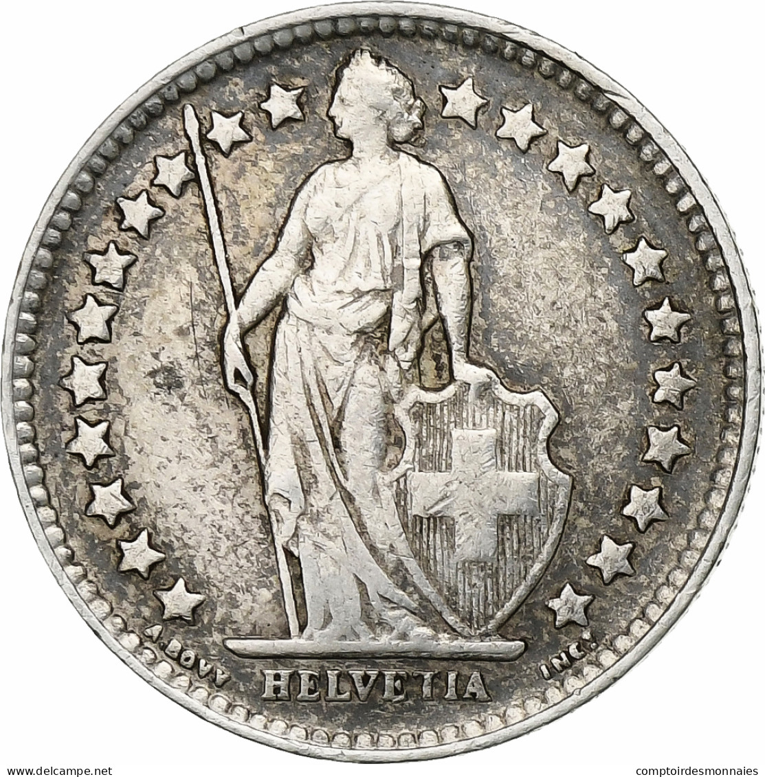 Suisse, 1/2 Franc, 1928, Bern, Argent, TTB+, KM:23 - Andere & Zonder Classificatie