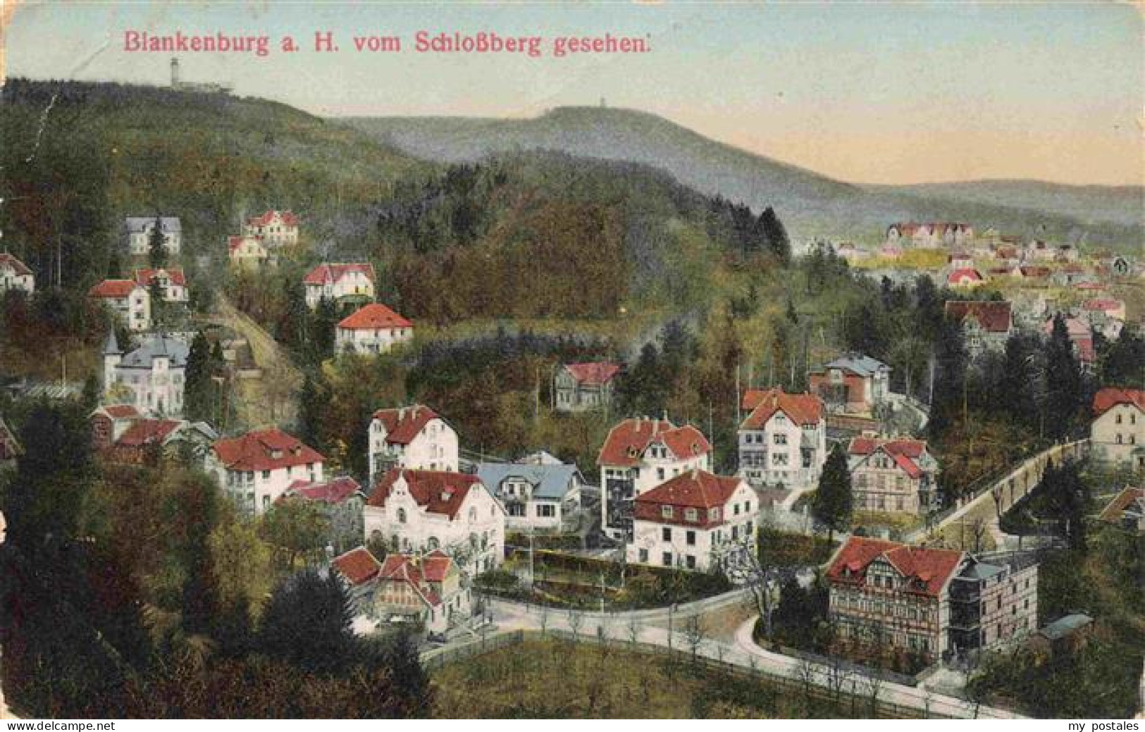 73971794 Blankenburg_Harz Panorama Blick Vom Schlossberg Aus - Blankenburg