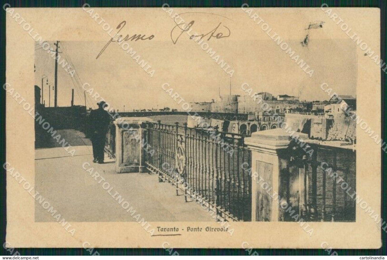 Taranto Città Ponte Girevole Cartolina XB1387 - Taranto