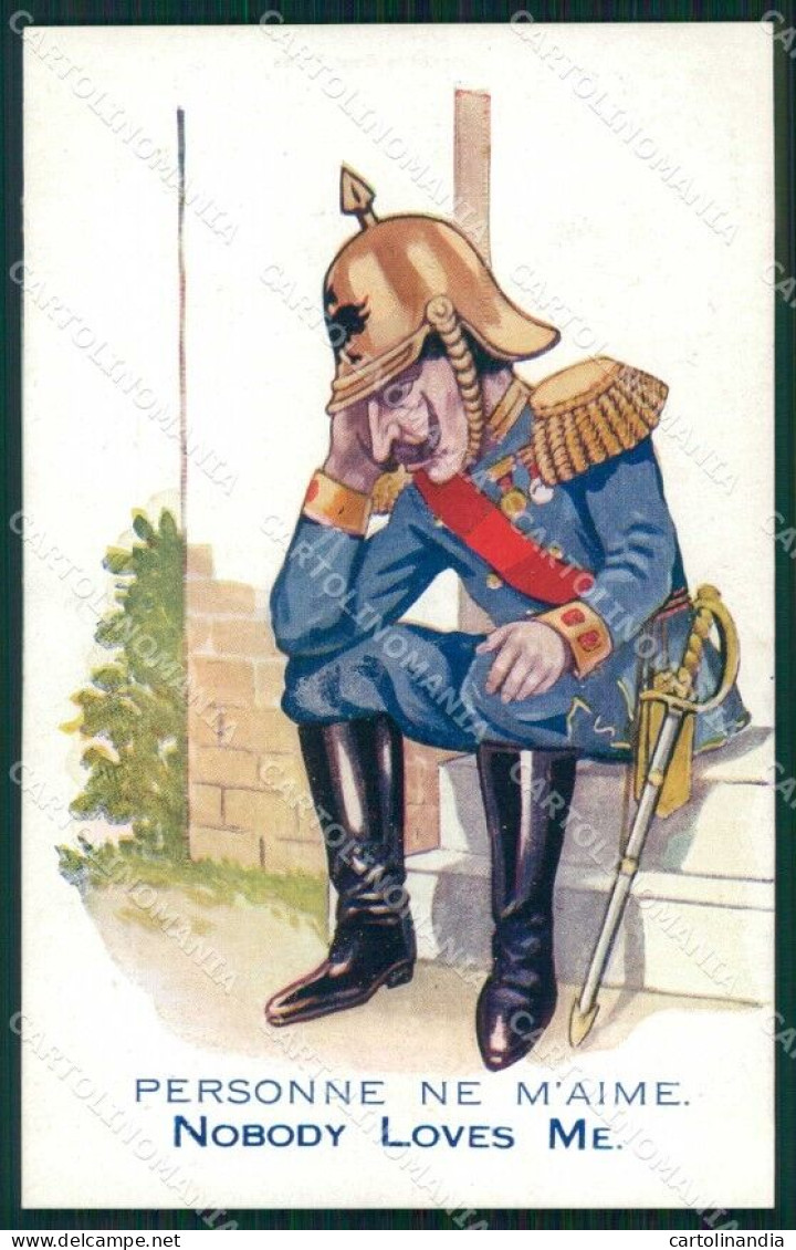 WWI WW1 British Propaganda Anti Kaiser Wilhelm II Cartolina XF9119 - Altri & Non Classificati