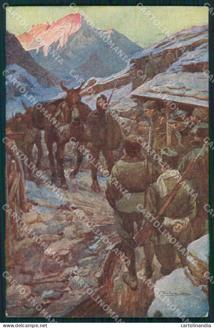 Militari Propaganda WWI Trincea Salvadori Cartolina XF0656 - Altri & Non Classificati