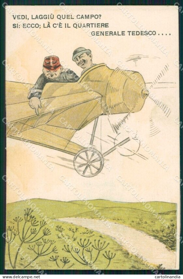 WW1 WWI Propaganda Aviazione Anti German Cartolina Postcard XF8120 - Altri & Non Classificati