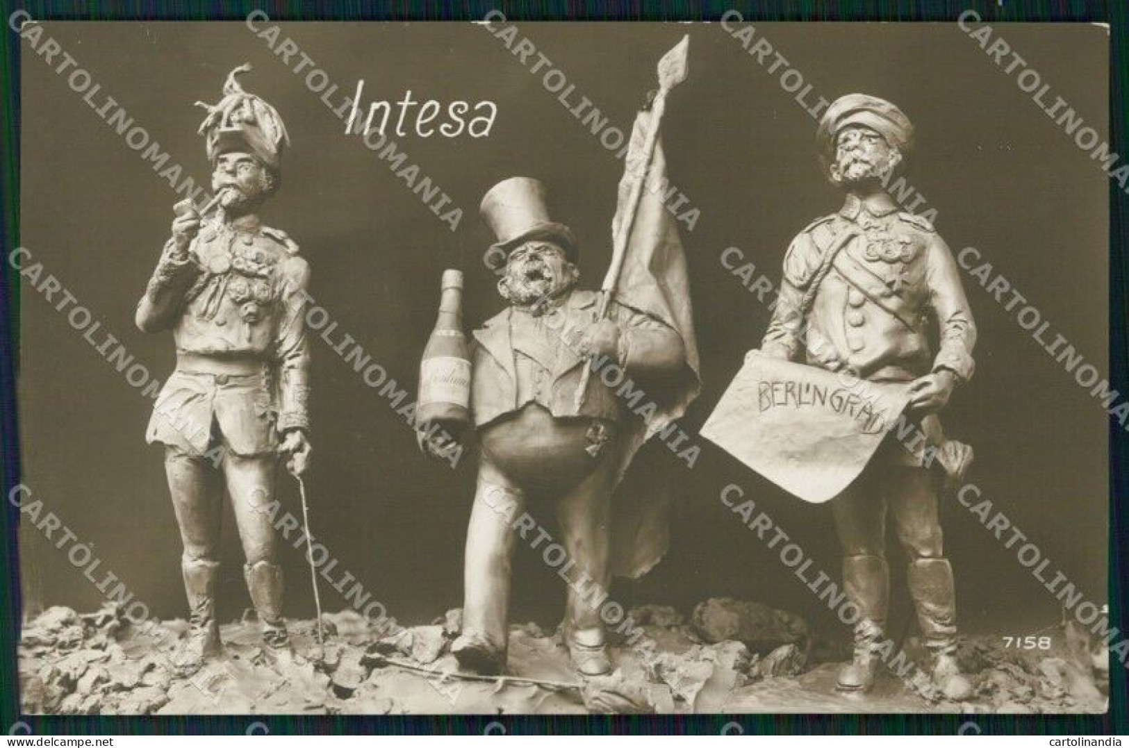 WW1 WWI Propaganda Russia France France Rizzi RPPC Cartolina Postcard XF8067 - Altri & Non Classificati