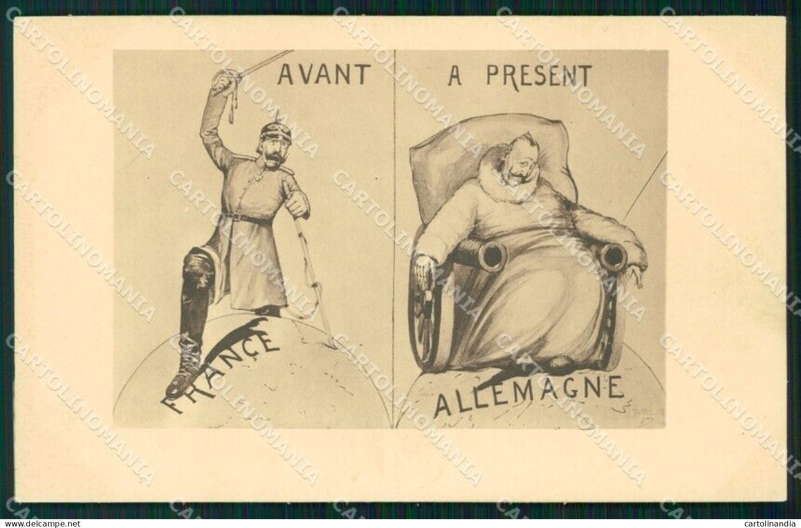 WW1 WWI Propaganda Kaiser Wilhelm France Cartolina Postcard XF7603 - Other & Unclassified