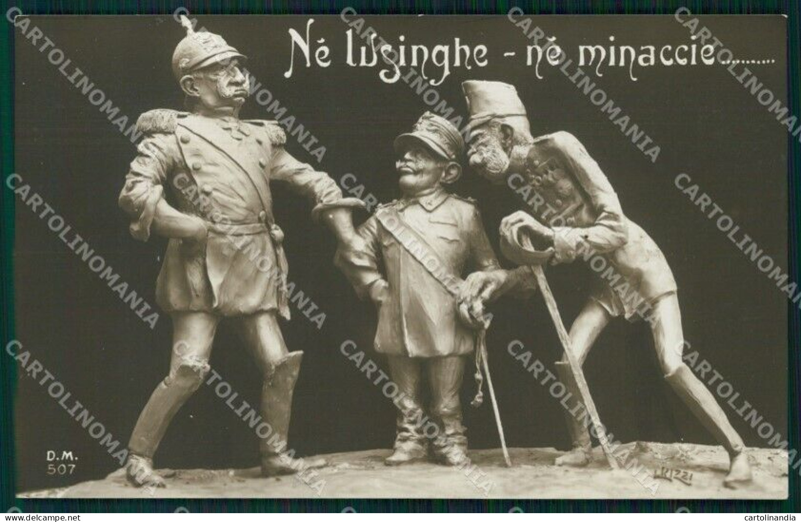 WW1 Propaganda Kaiser Wilhelm Franz Joseph Savoia RPPC Cartolina Postcard XF7582 - Sonstige & Ohne Zuordnung