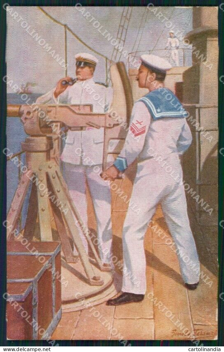 WW1 WWI Propaganda Marina Militare Saylor Cartolina Postcard XF8758 - Other & Unclassified