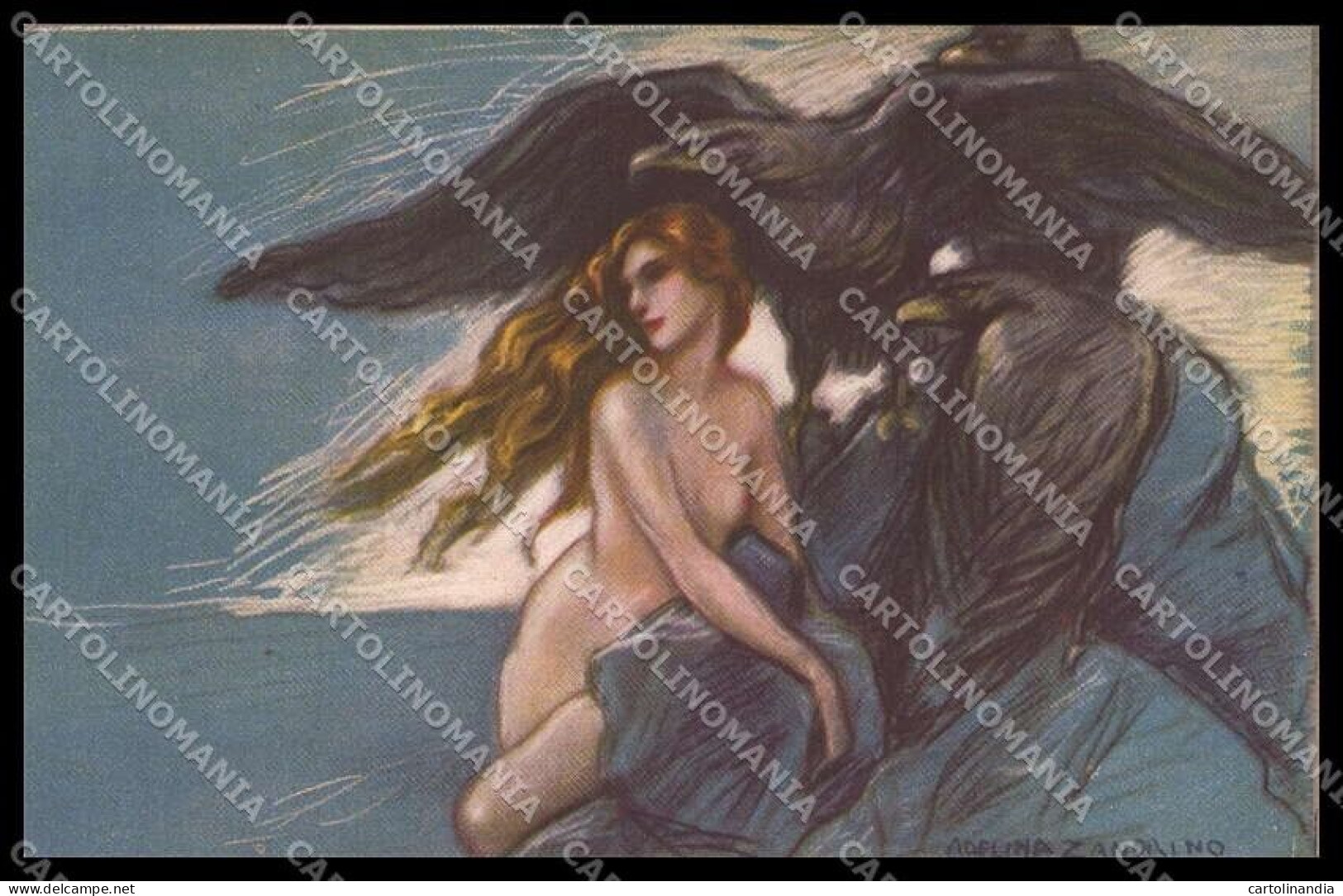 Illustratori Artist Signed Zandrino Risque Lady Serie 18-6 Cartolina ZG7997 - Altri & Non Classificati