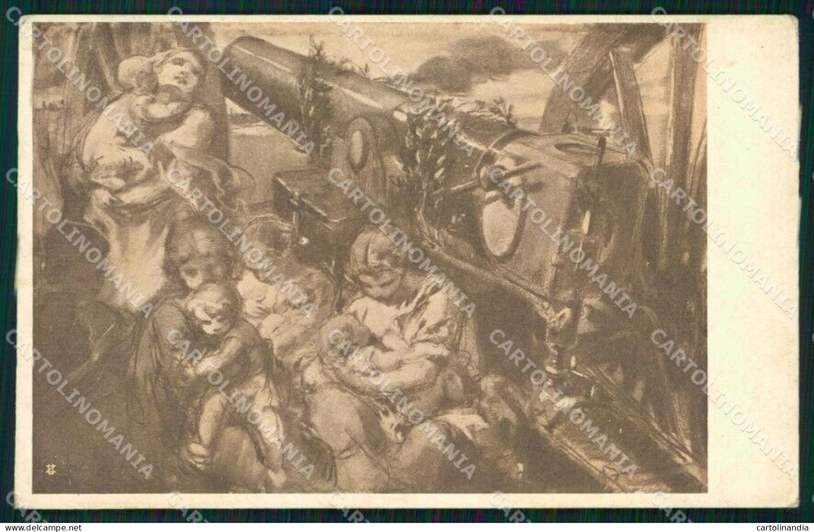 WW1 WWI Propaganda Artiglieria Mentessi Cartolina Postcard XF8690 - Sonstige & Ohne Zuordnung