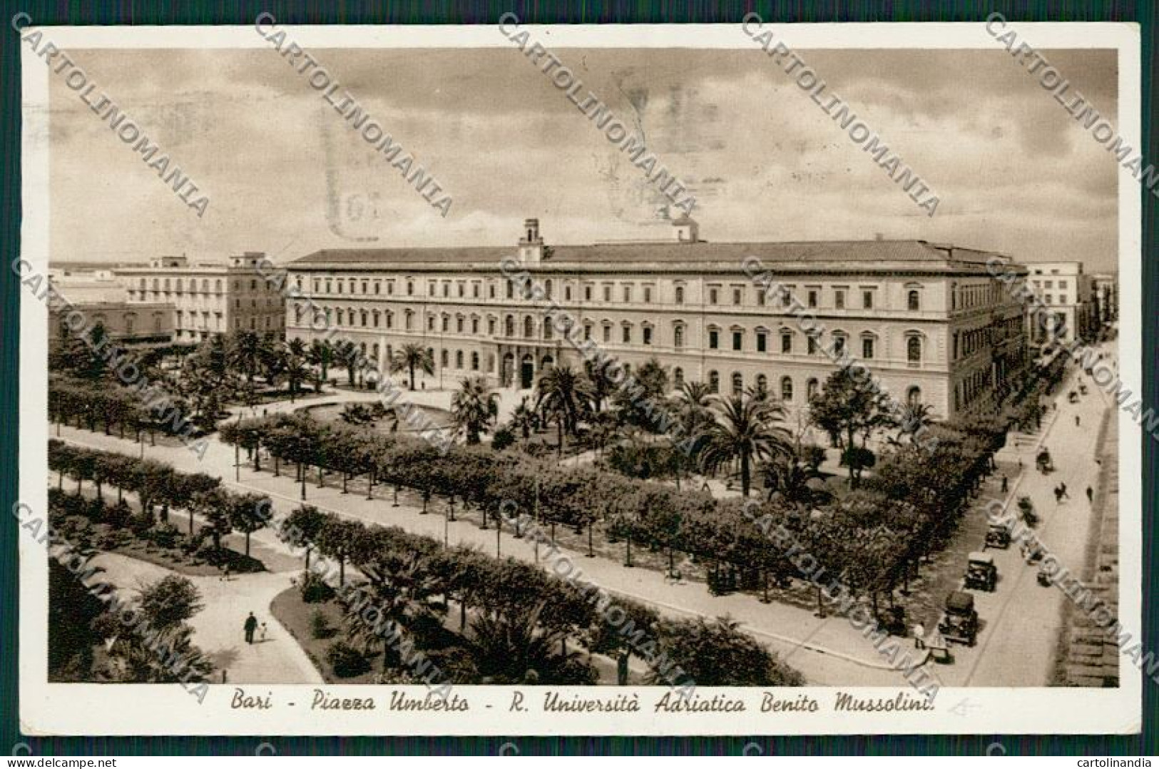 Bari Città Università Adriatica Benito Mussolini Foto Cartolina ZC1857 - Bari