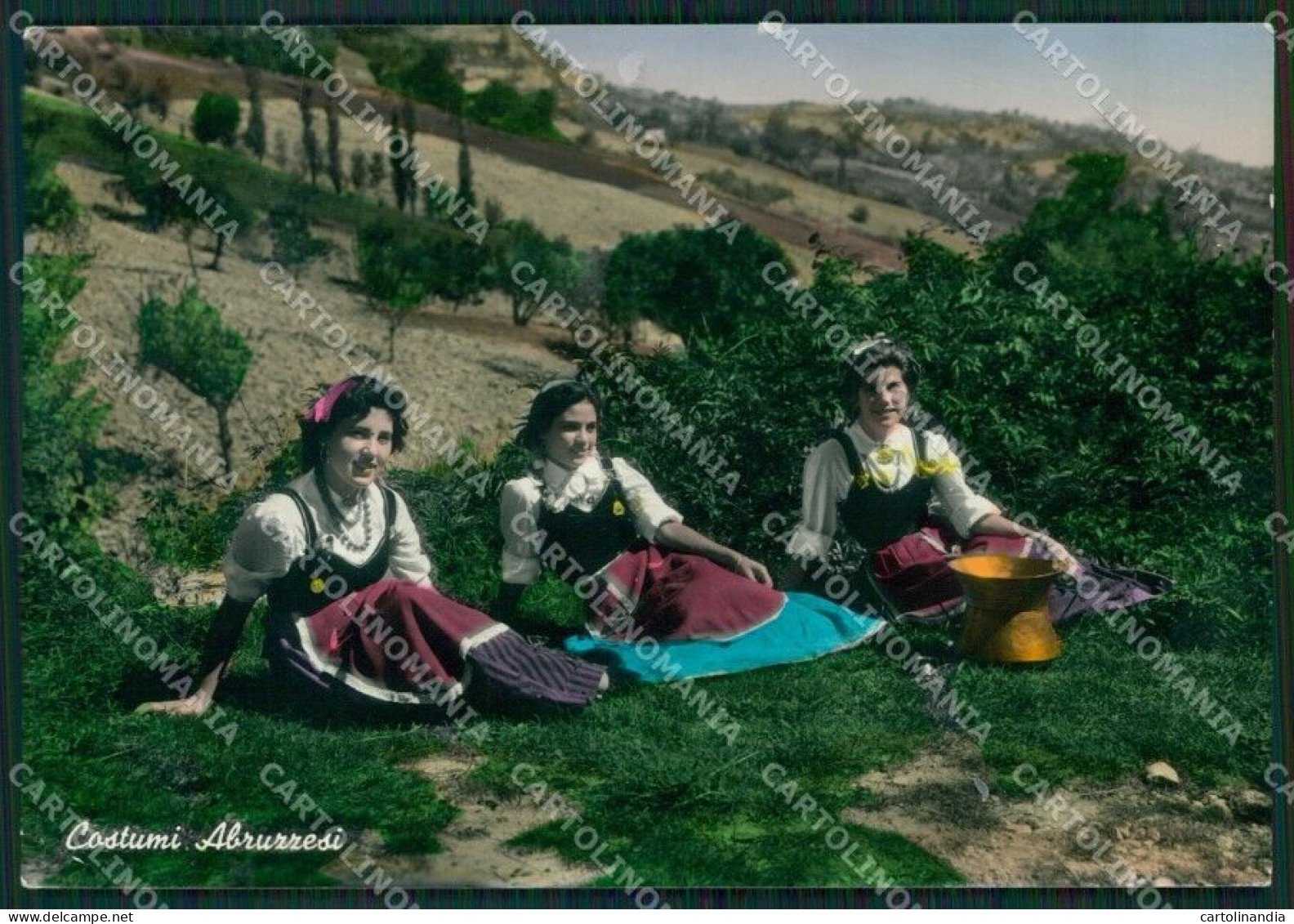 L'Aquila Costumi PIEGHINA Foto FG Cartolina ZK6237 - L'Aquila