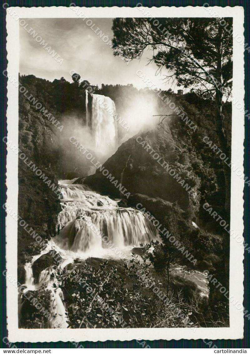 Terni Città Cascate Delle Marmore PIEGA FG Foto Cartolina KB5009 - Terni