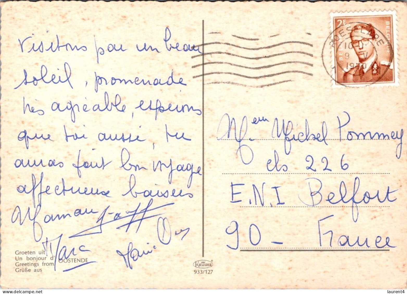 19-4-2024 (2 Z 30) Belgium - Ostend (poted To France 1960's) - Oostende