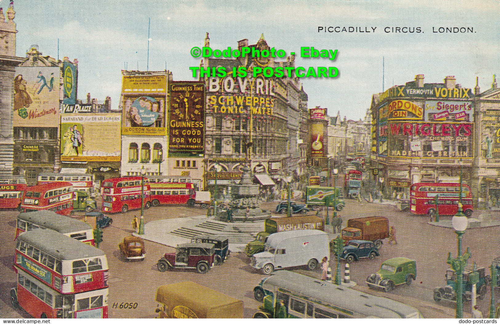 R409372 London. Piccadilly Circus. Valentine. Valesque - Sonstige & Ohne Zuordnung