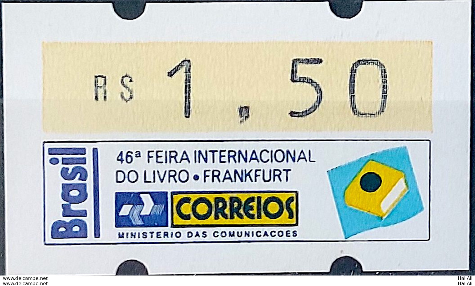 SE 06A Brazil Stamp Label Etiqueta Etichetta Automato Frankfurt 1994 - Affrancature Meccaniche/Frama