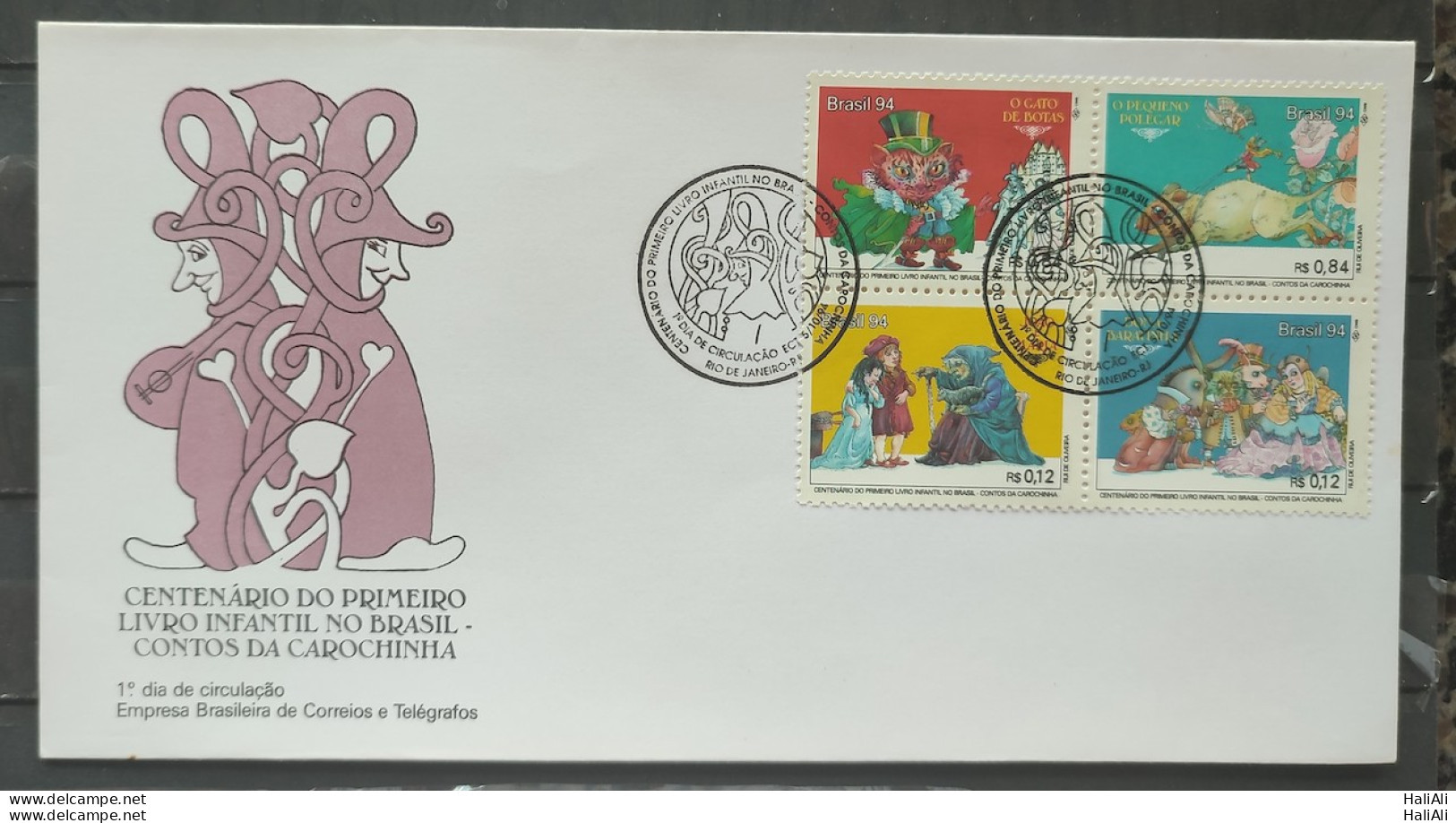 Envelope FDC 629 1994 First Children's Book Literature CBC RJ - FDC