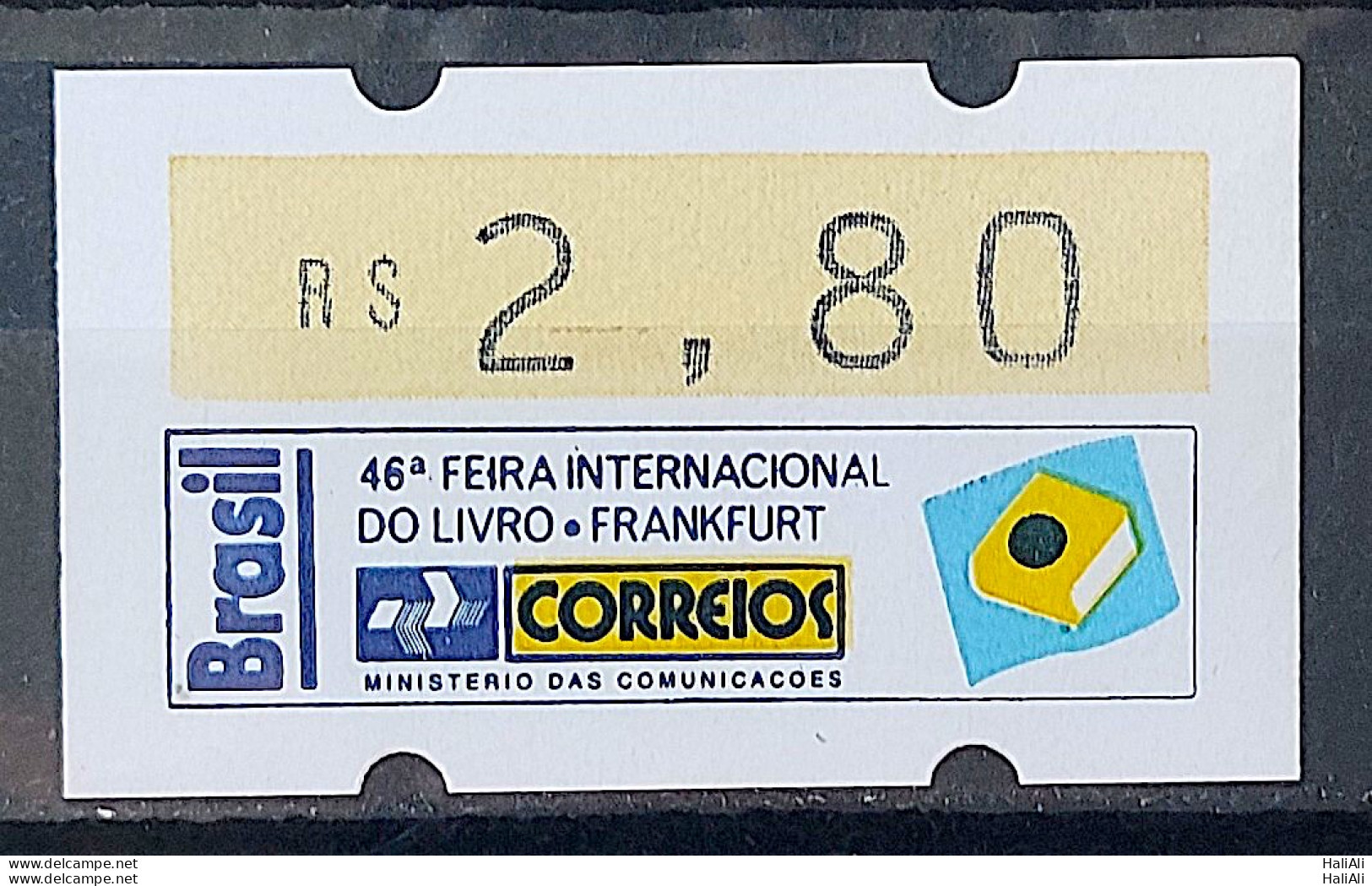SE 06C Brazil Stamp Label Etiqueta Etichetta Automato Frankfurt 1994 - Franking Labels