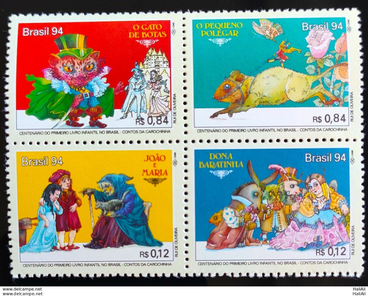 C 1916 Brazil Stamp First Children's Book Contos Da Carochinha Criança 1994 - Unused Stamps