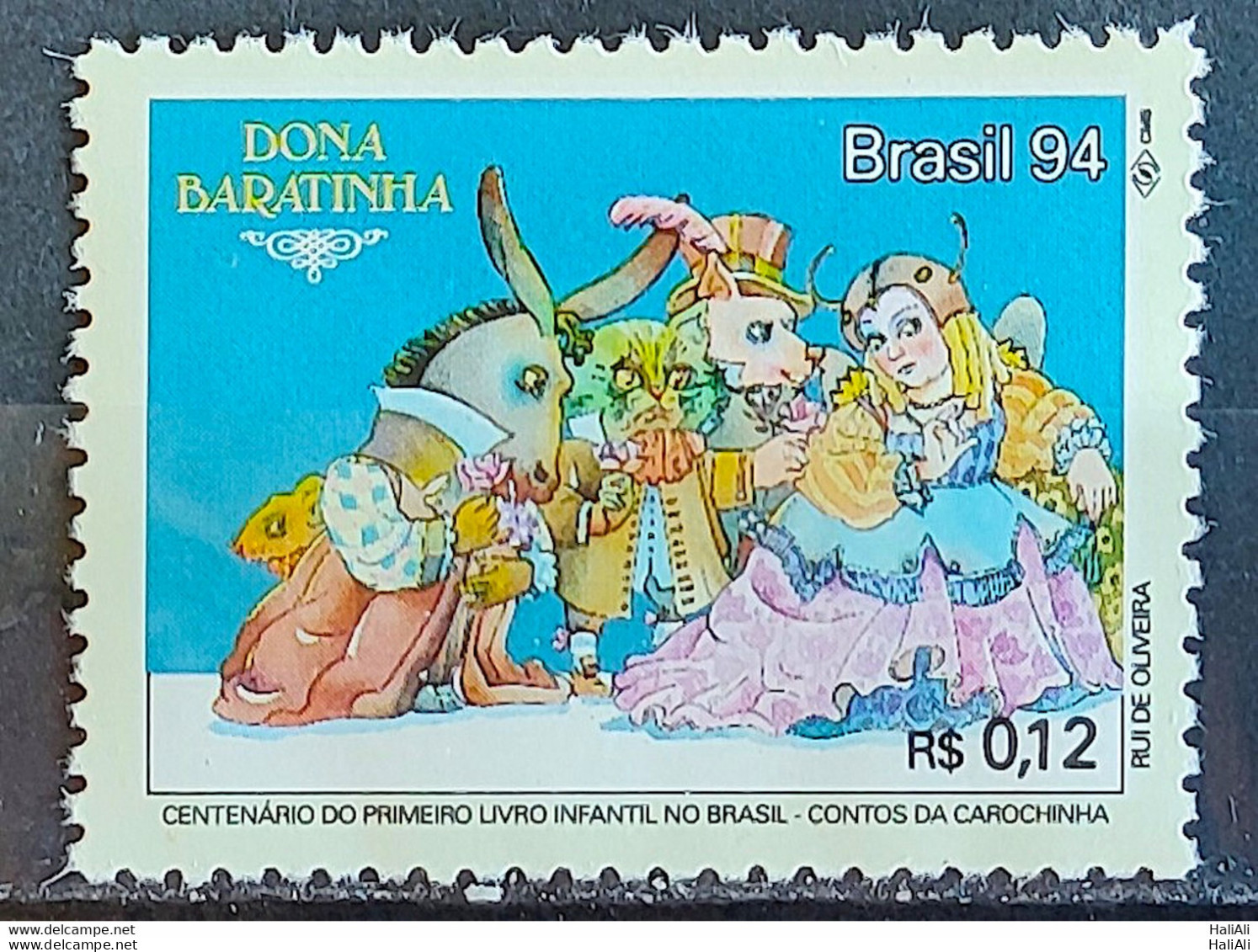 C 1917 Brazil Stamp First Children's Book Contos Da Carochinha Child 1994 Dona Baratinha - Unused Stamps