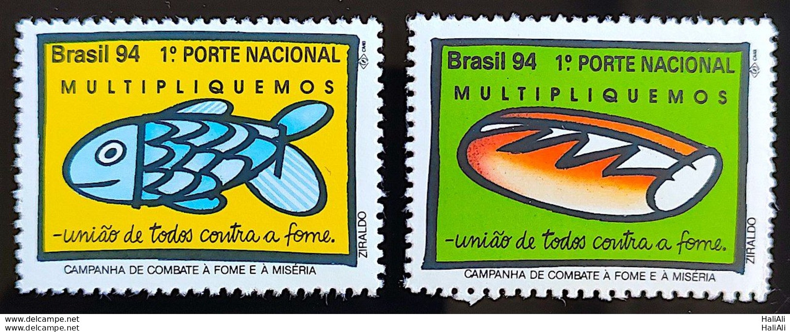 C 1908 Brazil Stamp Campaign To Combat Hunger And Misery Fish Bread 1994 - Neufs