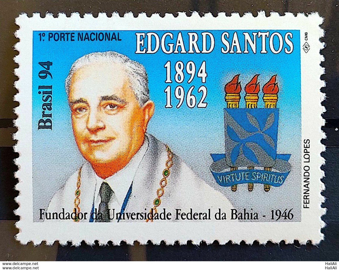 C 1903 Brazil Stamp Edgard Santos Founder Of The Federal University Of Bahia 1994 Education - Unused Stamps